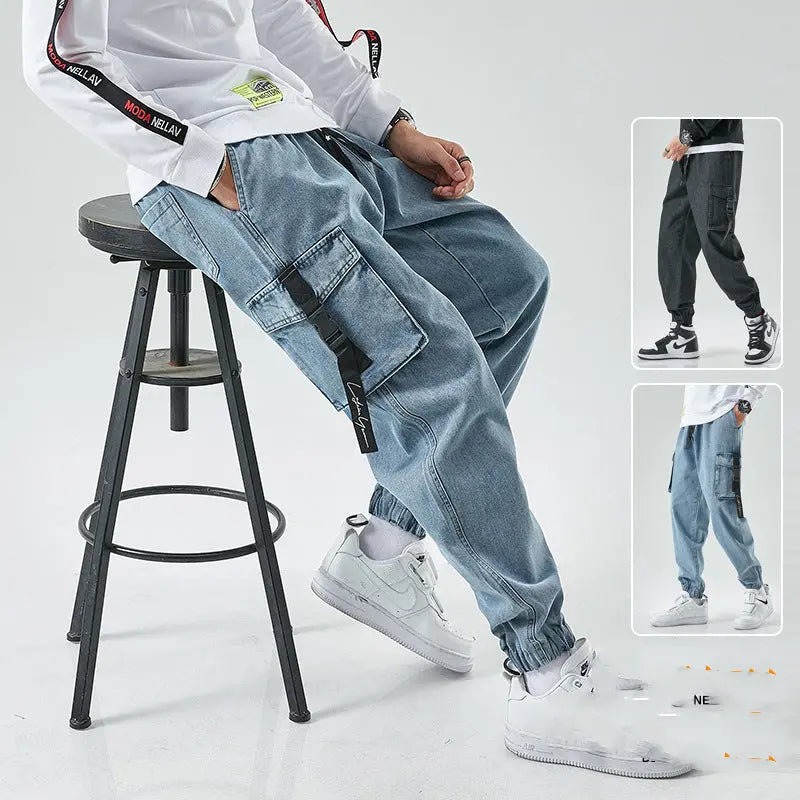 Men's Trendy Loose Spring Korean Style Pencil Pants - WAlMYe #