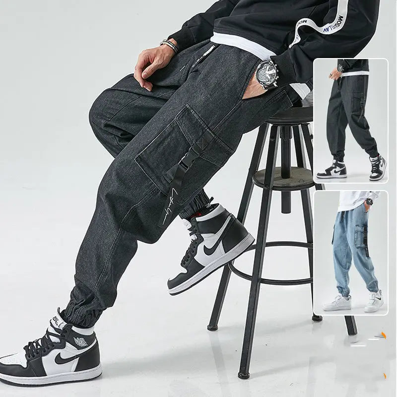 Men's Trendy Loose Spring Korean Style Pencil Pants - WAlMYe #