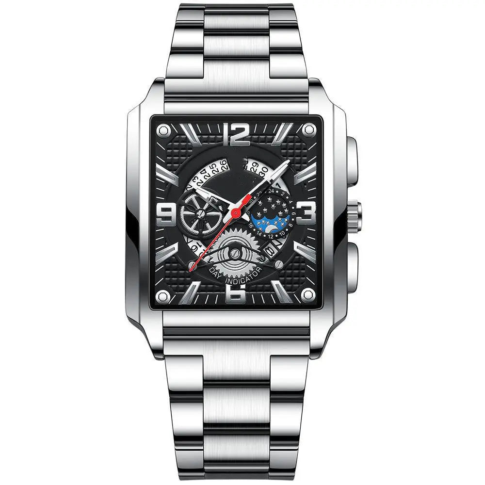 Men's Vintage Square Calendar Waterproof Luminous - WAlMYe #