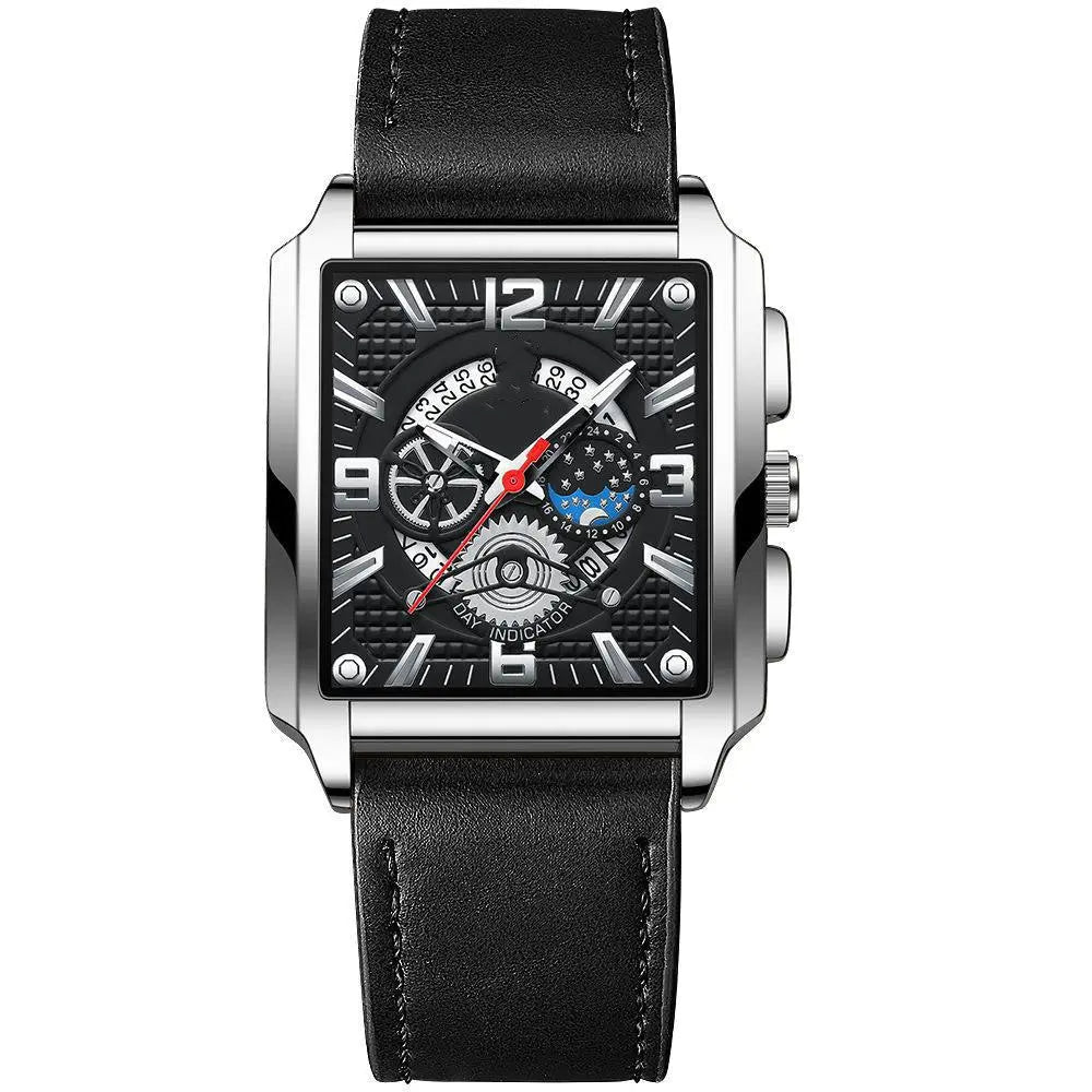 Men's Vintage Square Calendar Waterproof Luminous - WAlMYe #