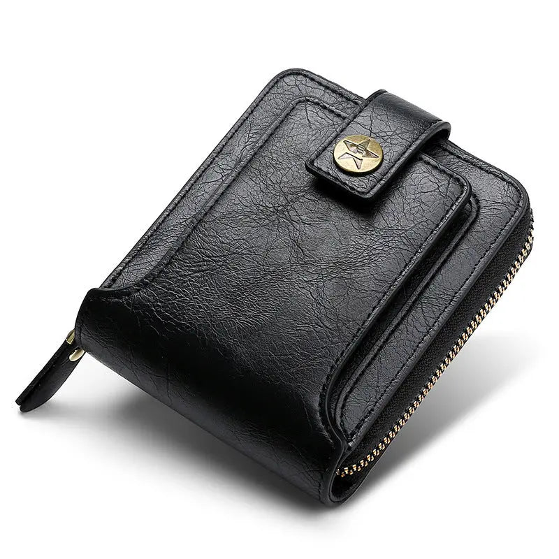 Men's Wallet Retro Horizontal Zipper Change - WAlMYe #