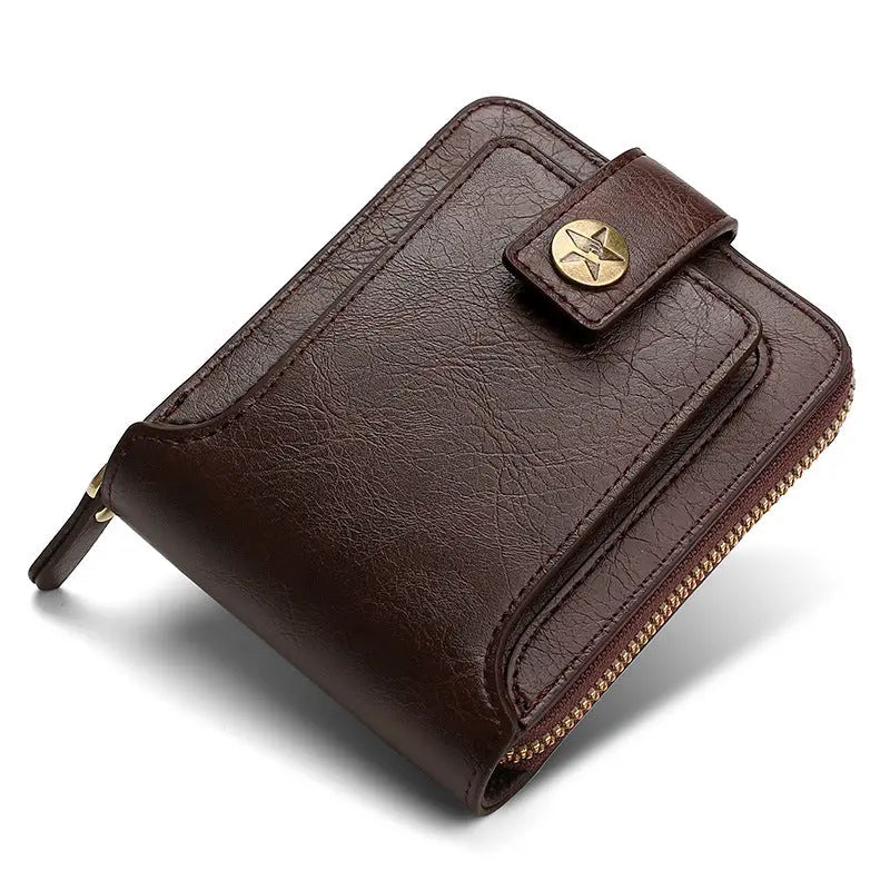 Men's Wallet Retro Horizontal Zipper Change - WAlMYe #