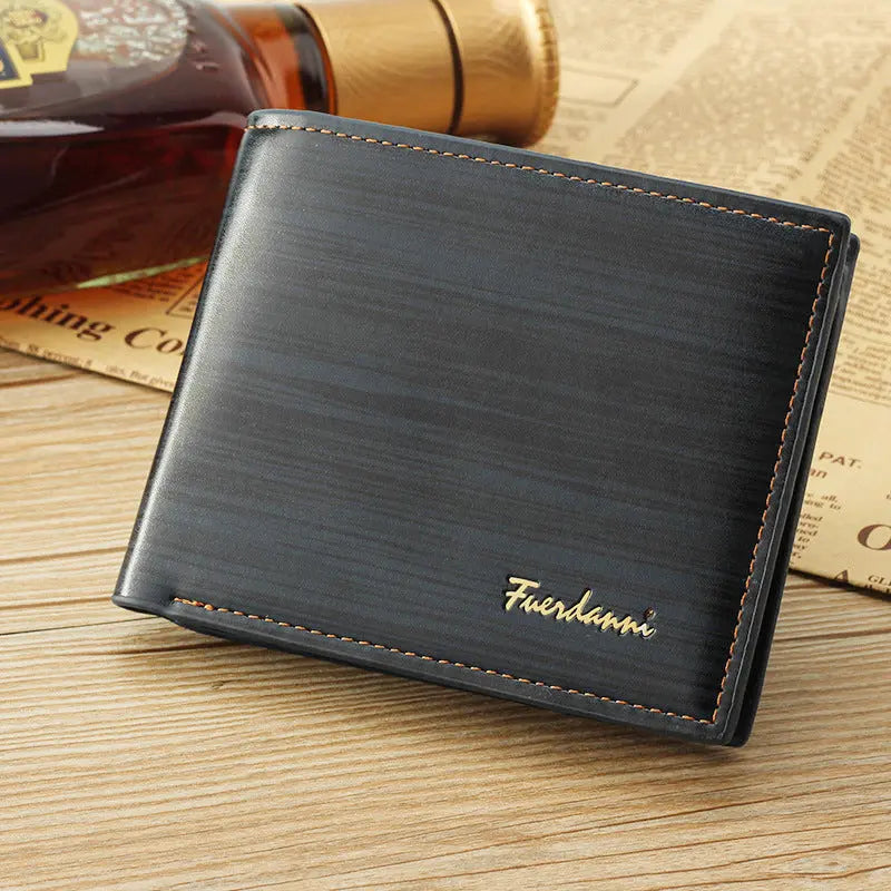 Men's Wallet Short Wallet Glossy Wallet - WAlMYe #