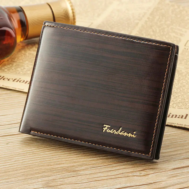 Men's Wallet Short Wallet Glossy Wallet - WAlMYe #