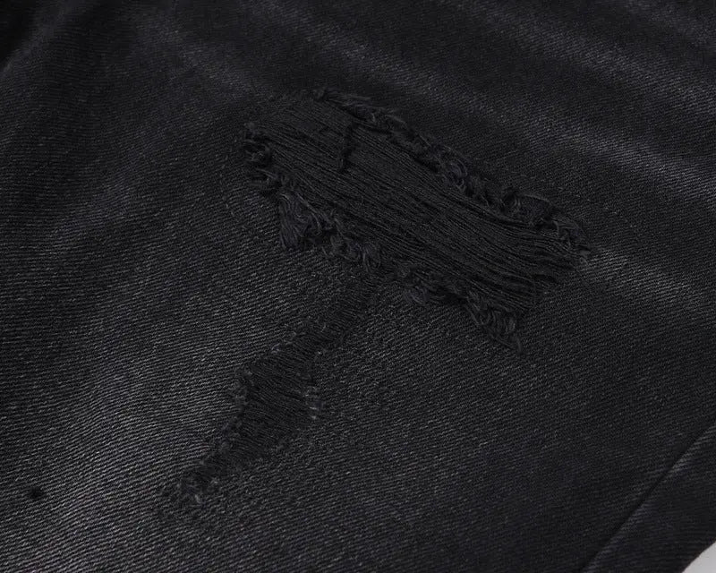 Men's Washed Old Torn Jeans - WAlMYe #