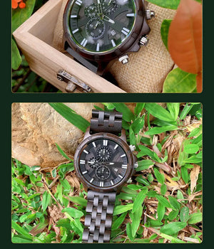 Men's Wooden Minimalist Sandalwood Watch - WAlMYe #