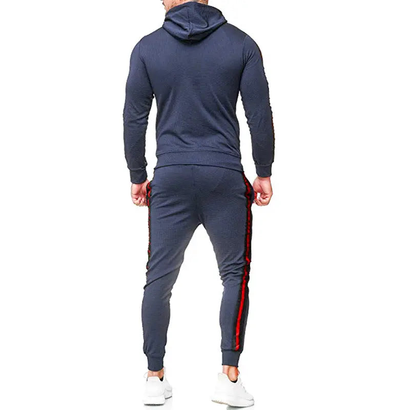 Men's autumn and winter sports casual sweater hooded suit - WAlMYe #