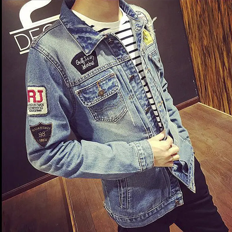 Men's hip hop high quality all-cotton jacket jacket - WAlMYe #