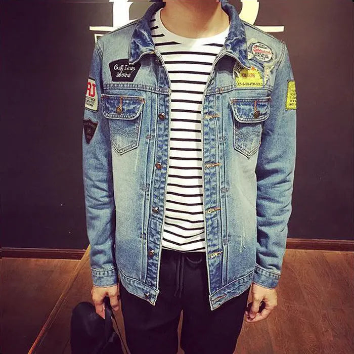 Men's hip hop high quality all-cotton jacket jacket - WAlMYe #