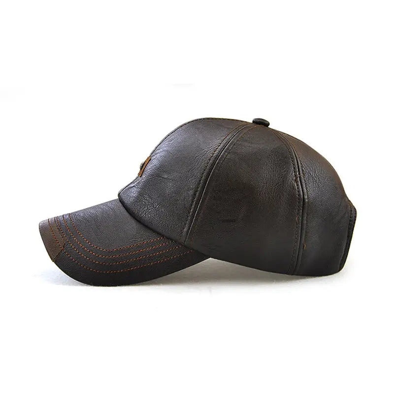 Men's leather baseball cap - WAlMYe #