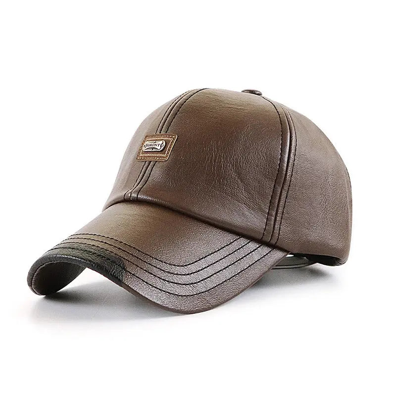 Men's leather baseball cap - WAlMYe #