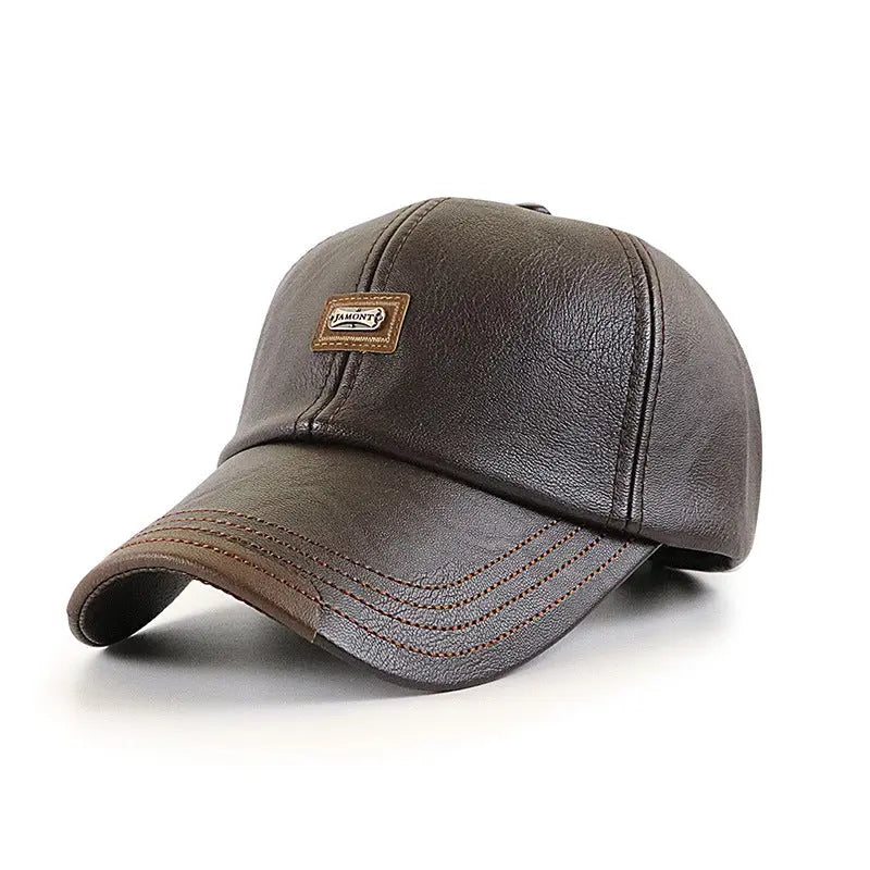 Men's leather baseball cap - WAlMYe #
