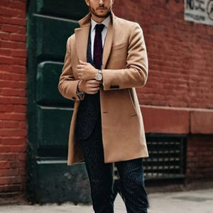 Men's mid-length double-sided woolen coat - WAlMYe #