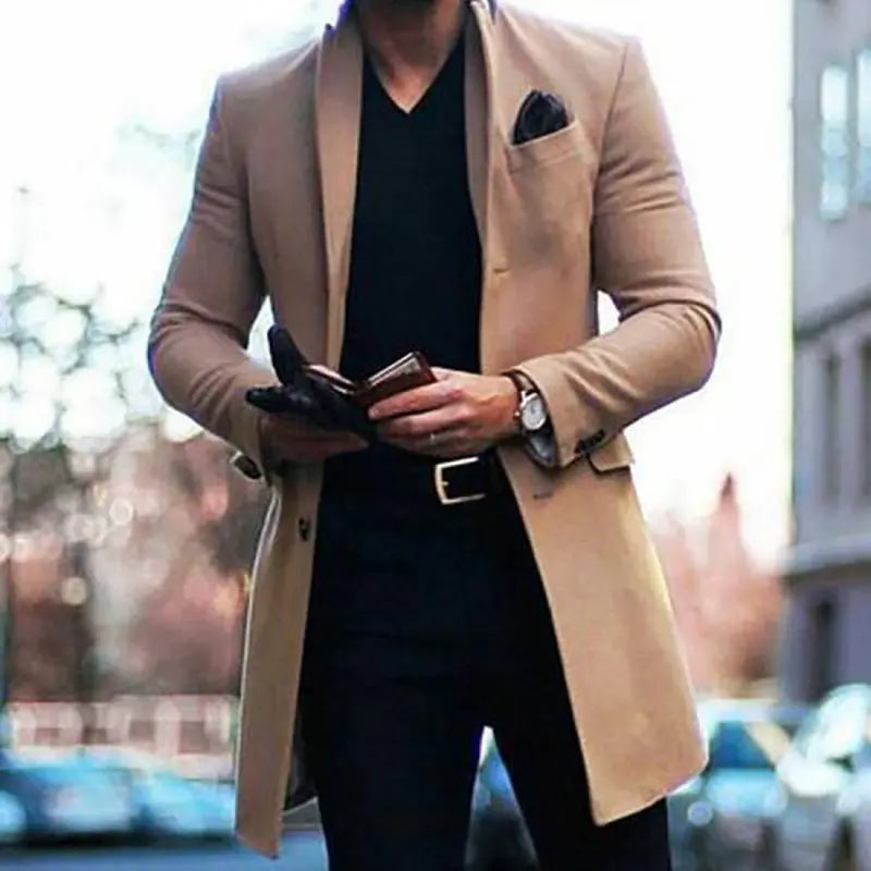 Men's mid-length double-sided woolen coat - WAlMYe #