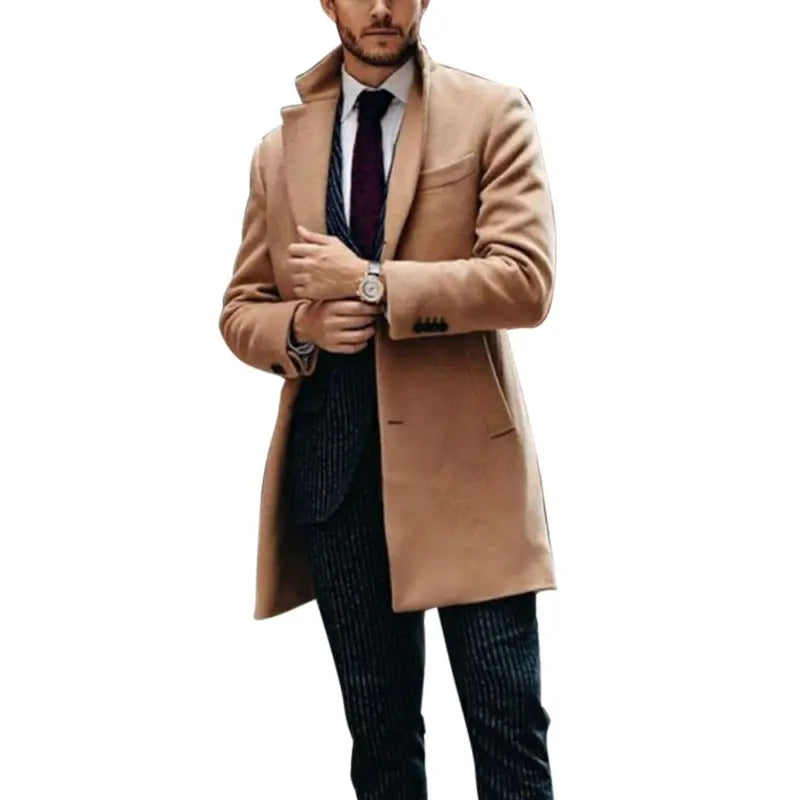 Men's mid-length double-sided woolen coat - WAlMYe #