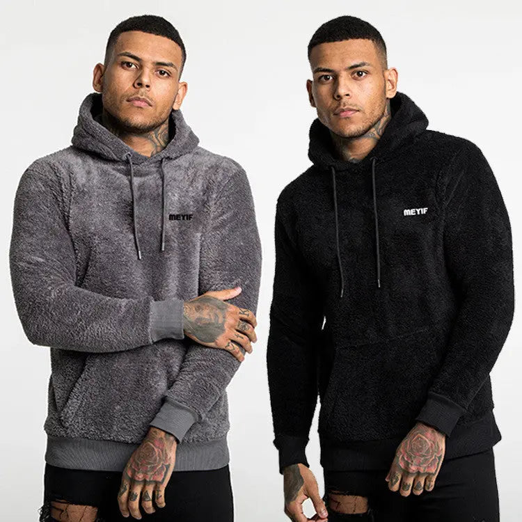 Men's plus velvet padded coat hooded sweater - WAlMYe #