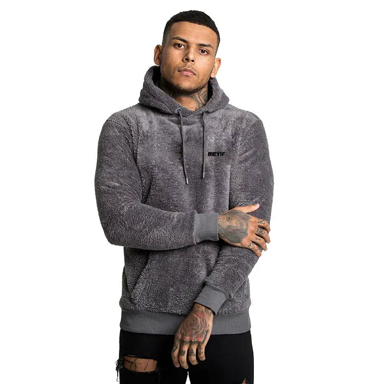Men's plus velvet padded coat hooded sweater - WAlMYe #