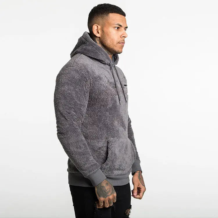 Men's plus velvet padded coat hooded sweater - WAlMYe #