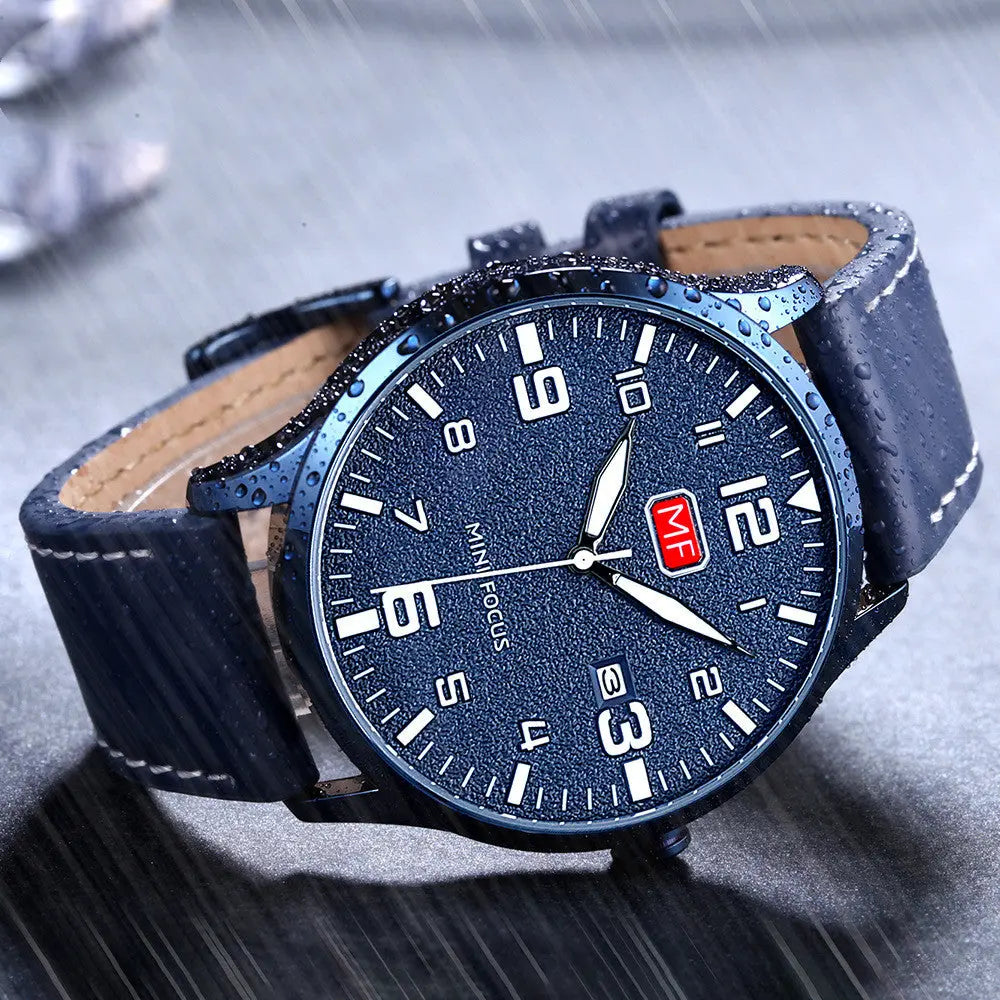 Men's waterproof quartz watch ultra-thin large dial - WAlMYe #