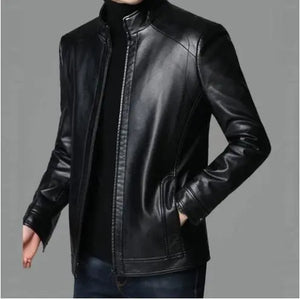 Middle-Aged And Elderly Men's Leather Jackets - WAlMYe #