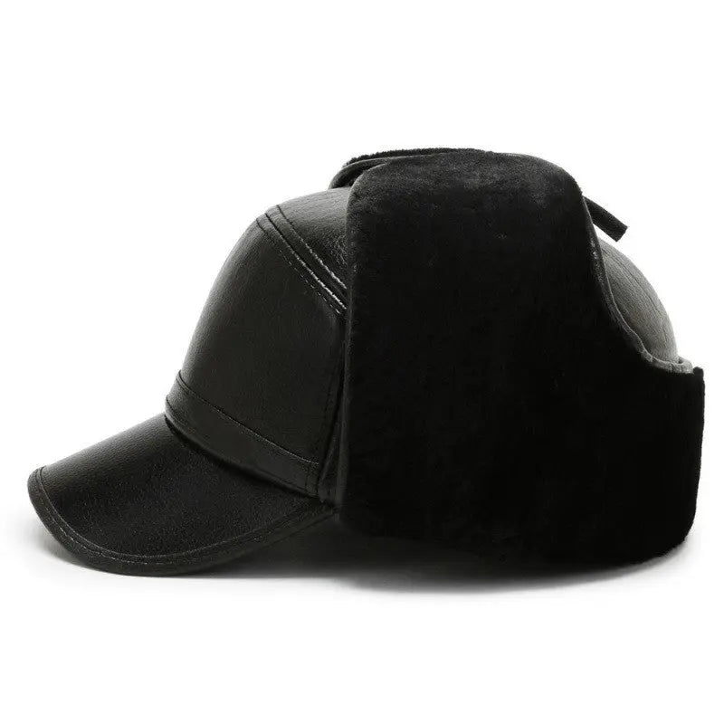 Middle-aged And Elderly Outdoor Warming Ear Protection Cotton Hat - WAlMYe #
