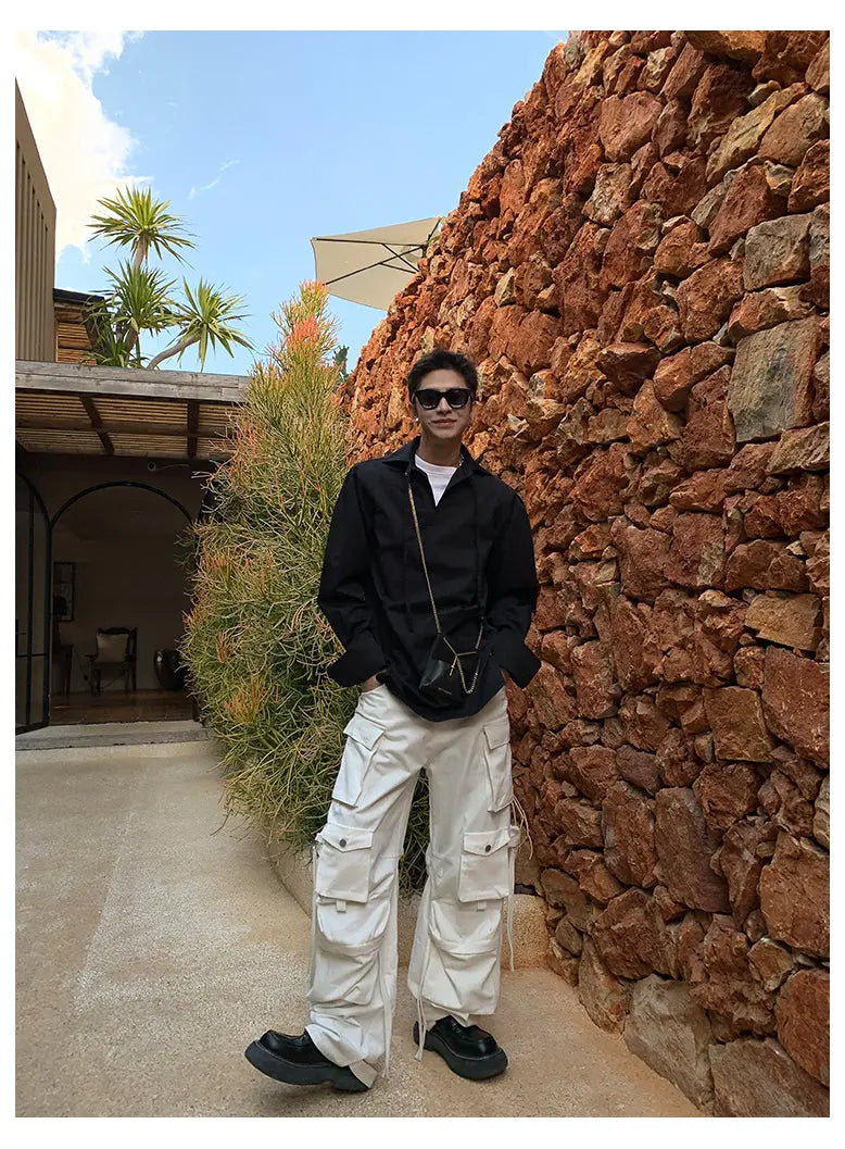 Multi-pocket Men's Cargo Casual Trousers - WAlMYe #