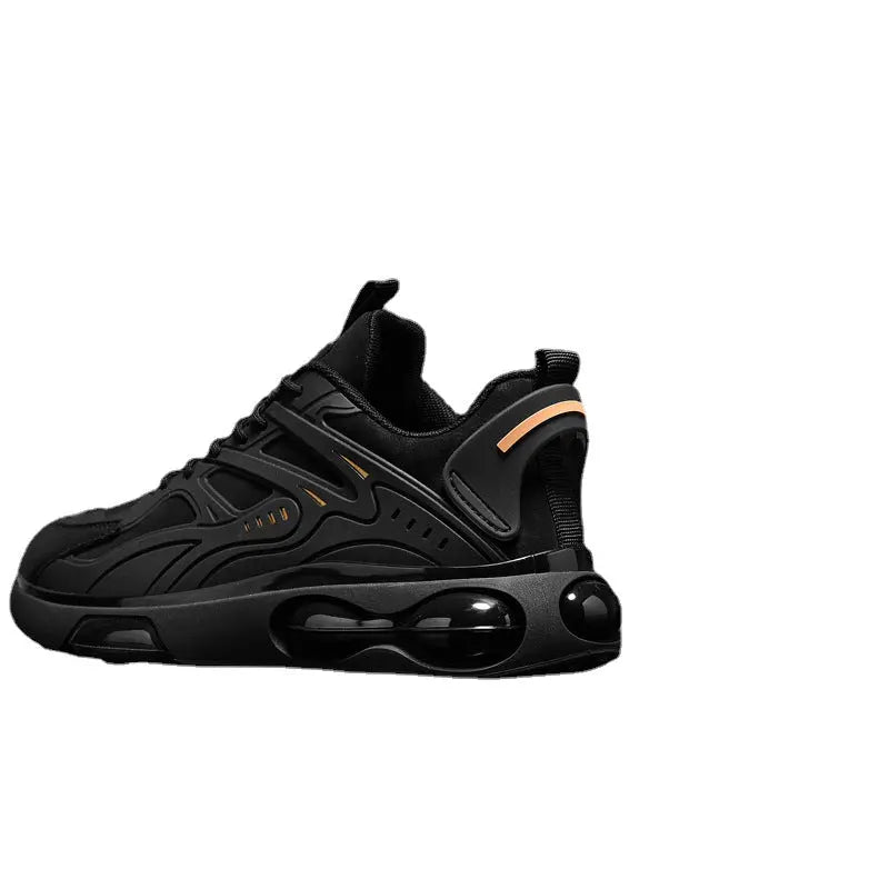 New Casual Sports Black All-match Height Increasing Running Shock Absorption Men's Shoes - WAlMYe #