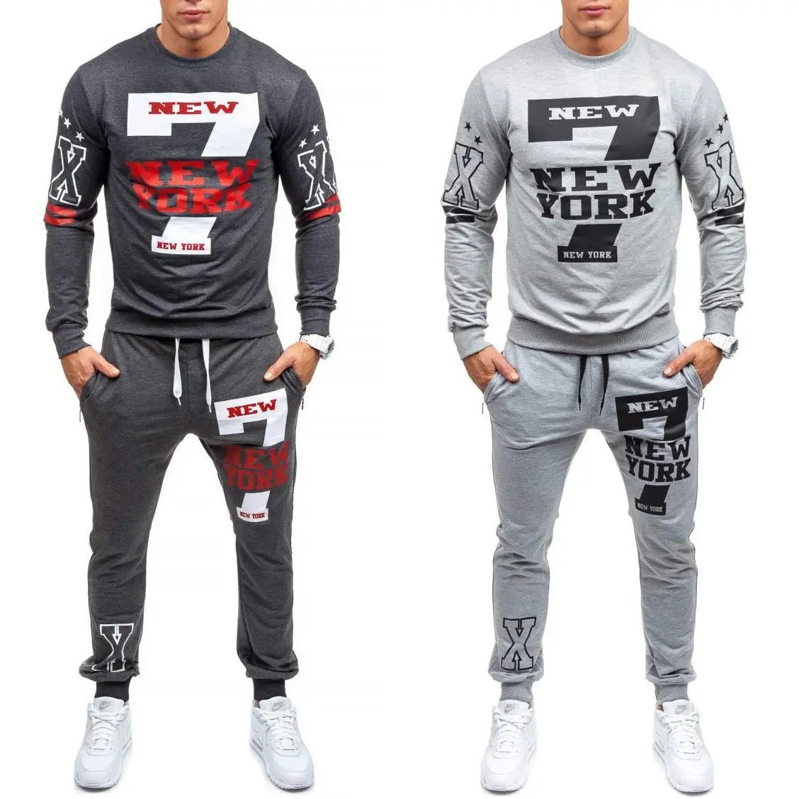 New Men Sets Fashion Autumn Spring Sweatpants - WAlMYe #