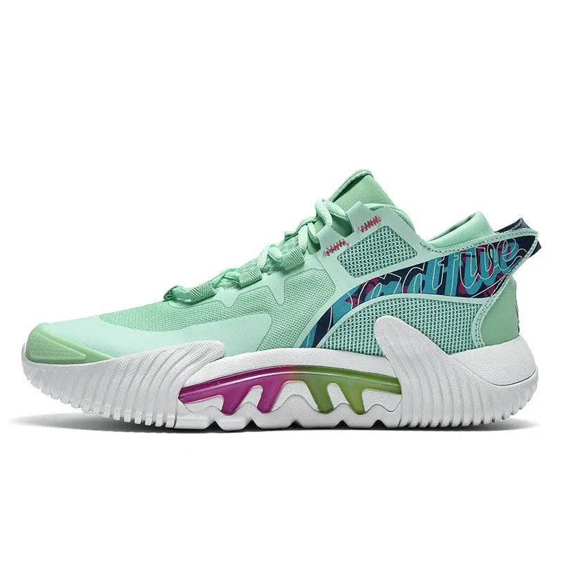 New Men's Fly Woven Basketball Shoes Mesh Sports High Top Breathable - WAlMYe #