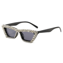 Load image into Gallery viewer, New Small Frame With Diamond Personality Box Diamond Glasses Versatile Chain - WAlMYe #
