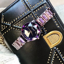 Load image into Gallery viewer, New Table Fashion Starry Sky Purple Steel Belt Women&#39;s Watch - WAlMYe #
