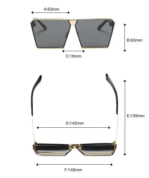 New polarized sunglasses ladies fashion glasses square sunglasses trend - WAlMYe #
