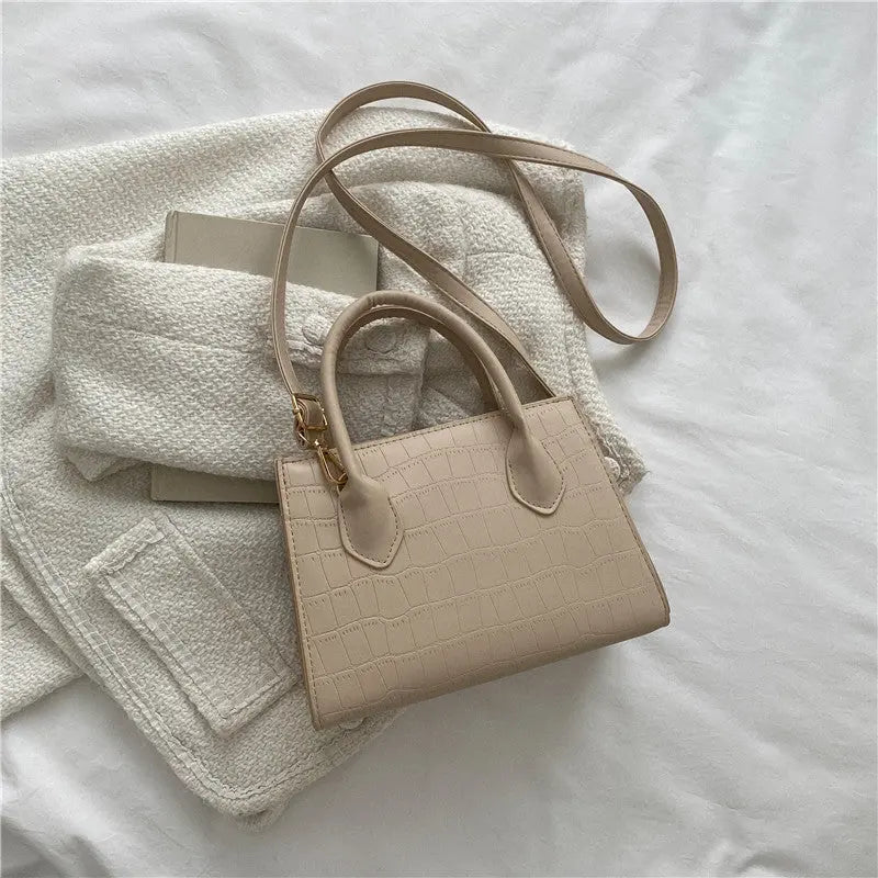 One Shoulder Cross Body Solid Small Square Bag - WAlMYe #