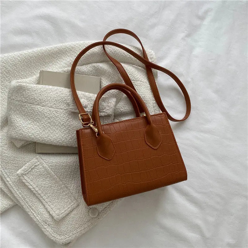 One Shoulder Cross Body Solid Small Square Bag - WAlMYe #