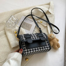 Load image into Gallery viewer, One-shoulder Fashion Trendy Plaid Cross-body Small Square Bag - WAlMYe #
