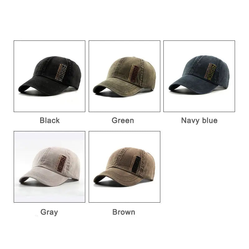 Outdoor Sun Mountaineering Sports Duck Tongue Baseball Cap Embroidered Letter Cotton Hat - WAlMYe #
