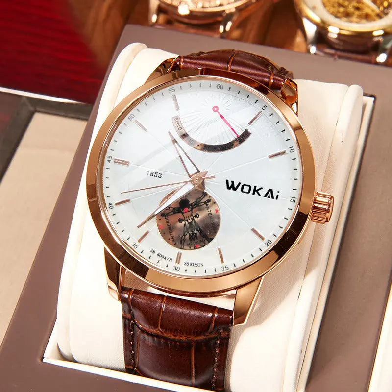 Personalized New Men's Leather Watch - WAlMYe #
