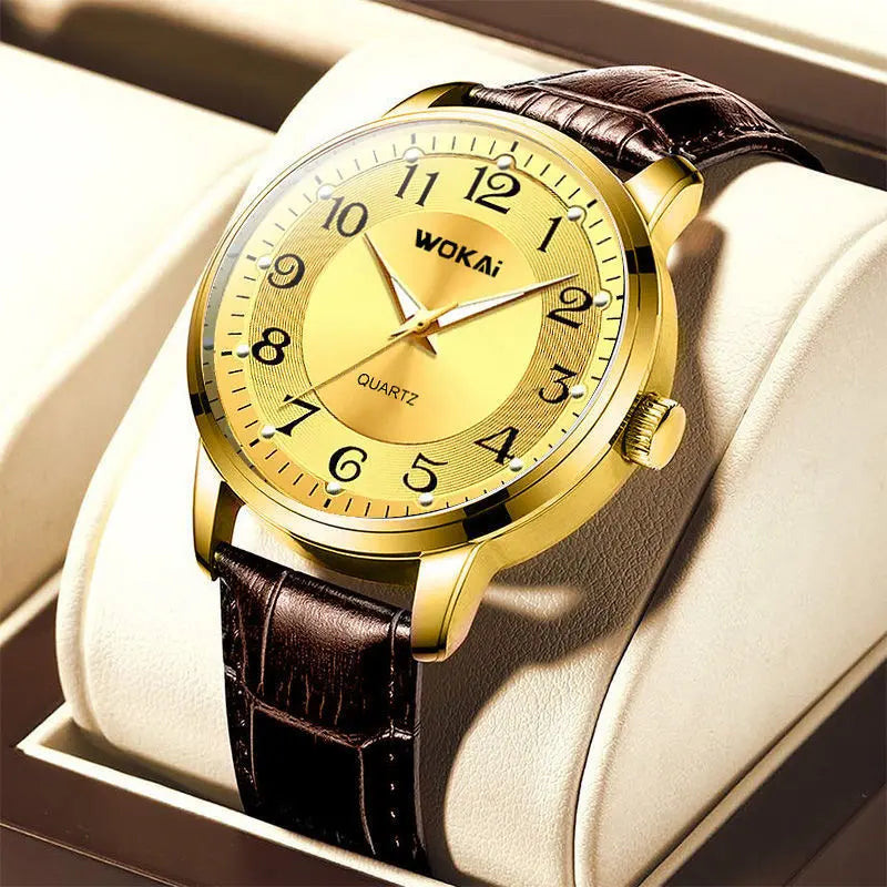 Personalized New Men's Leather Watch - WAlMYe #