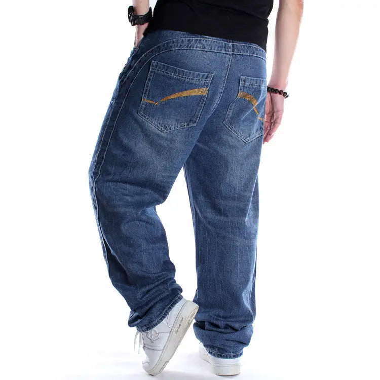 Plus Fat Plus Size Hip-hop Jeans Men's Trend - WAlMYe #
