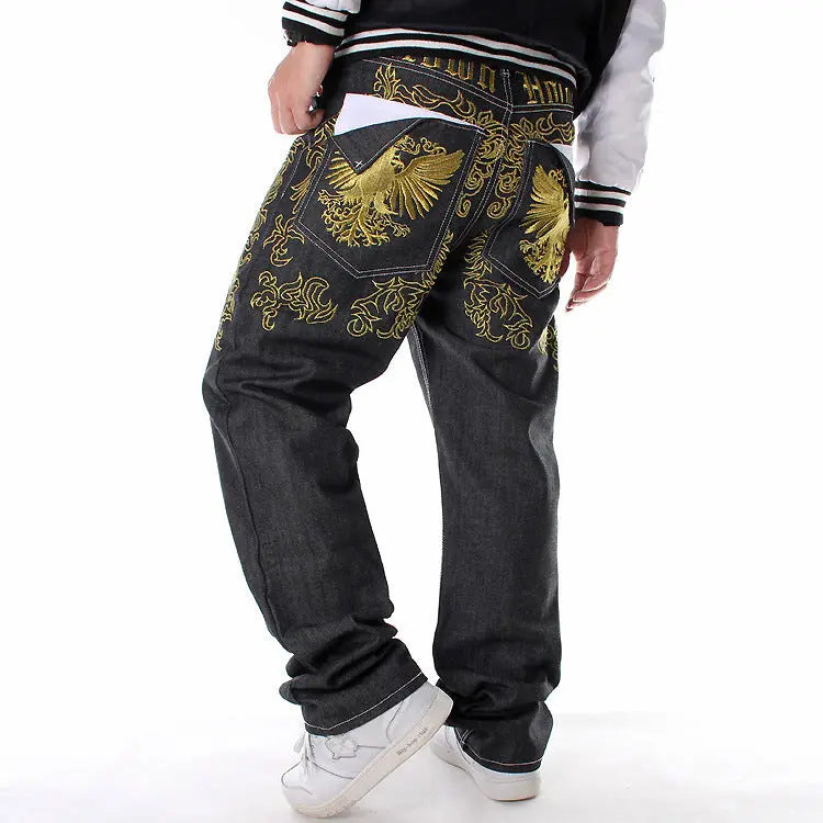 Plus Fat Plus Size Hip-hop Jeans Men's Trend - WAlMYe #