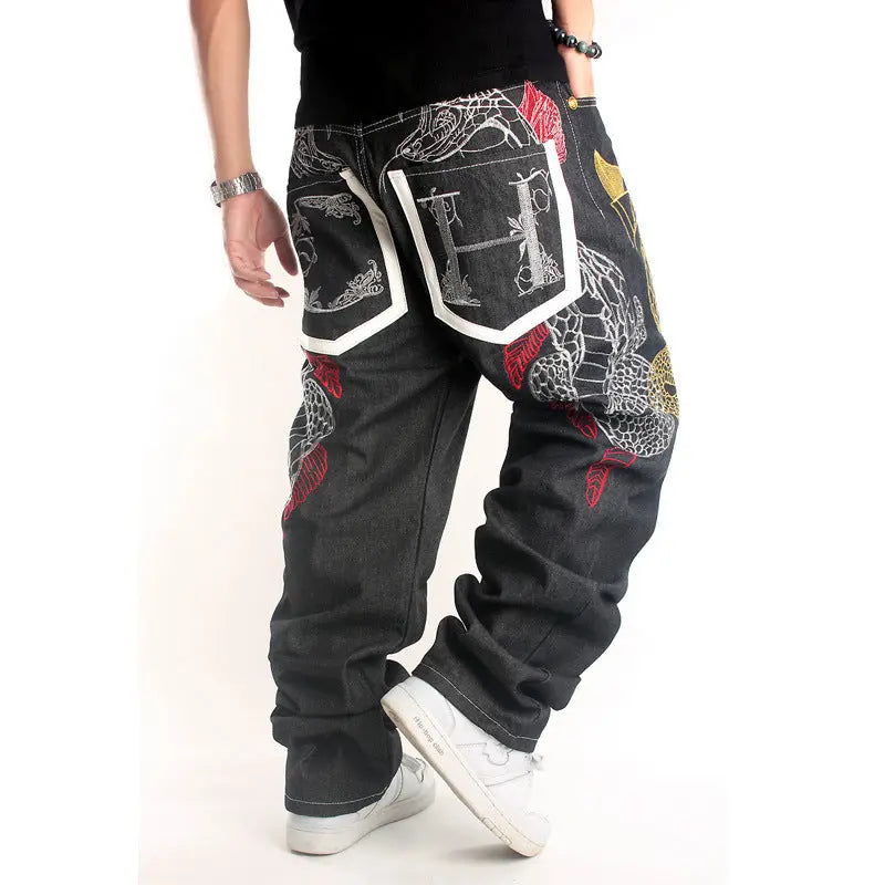Plus Fat Plus Size Hip-hop Jeans Men's Trend - WAlMYe #