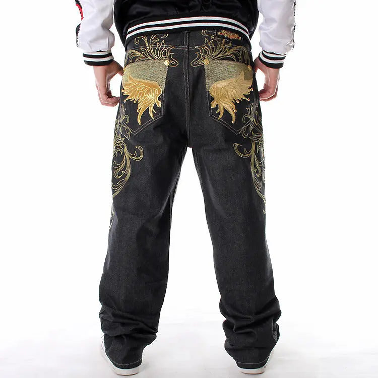 Plus Fat Plus Size Hip-hop Jeans Men's Trend - WAlMYe #