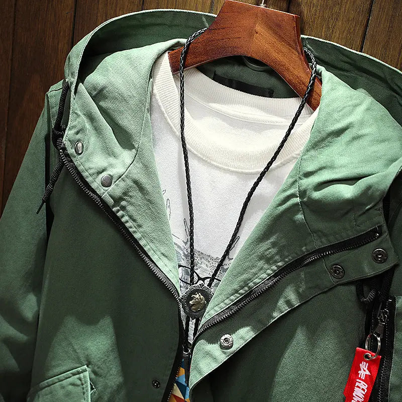 Plus Size Men's Hooded Casual Fashion Jacket - WAlMYe #