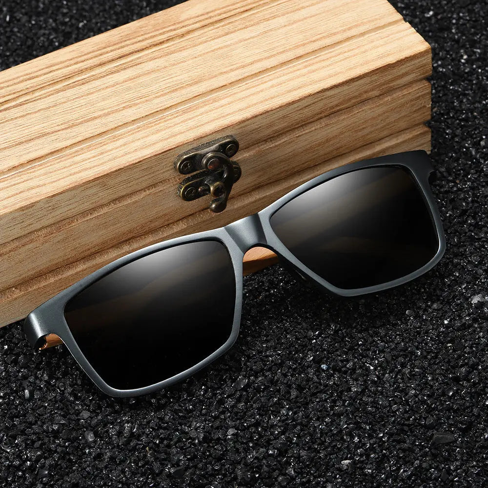 Polarized bamboo sunglasses - WAlMYe #