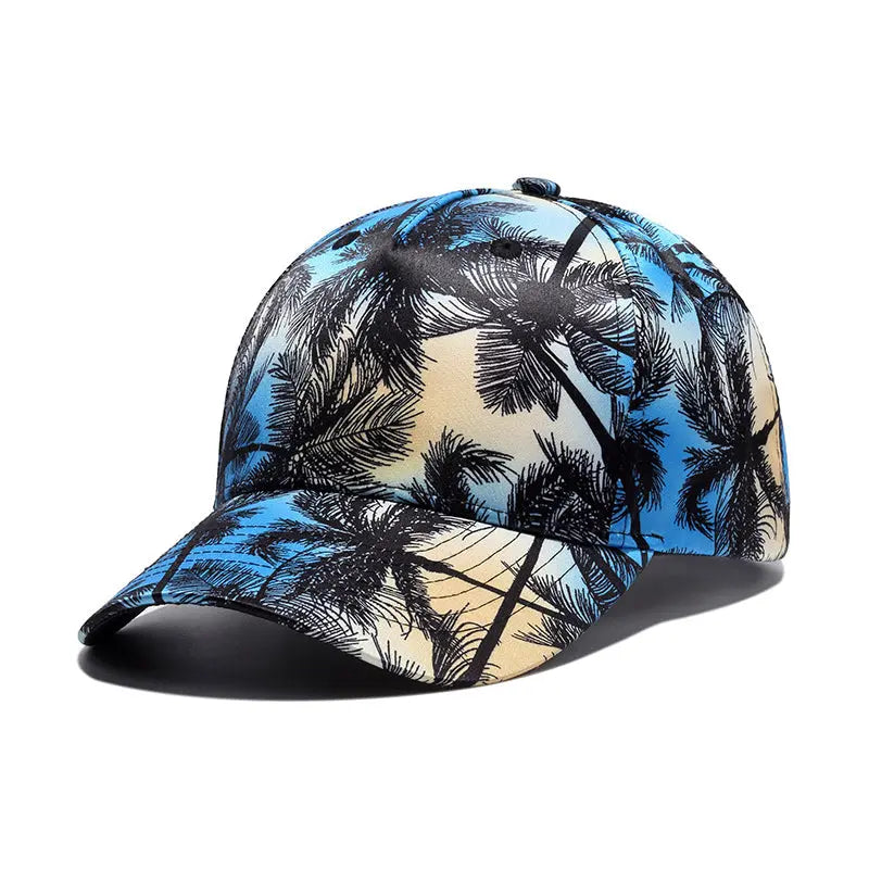 Printed Coconut Pattern Curved Cap - WAlMYe #