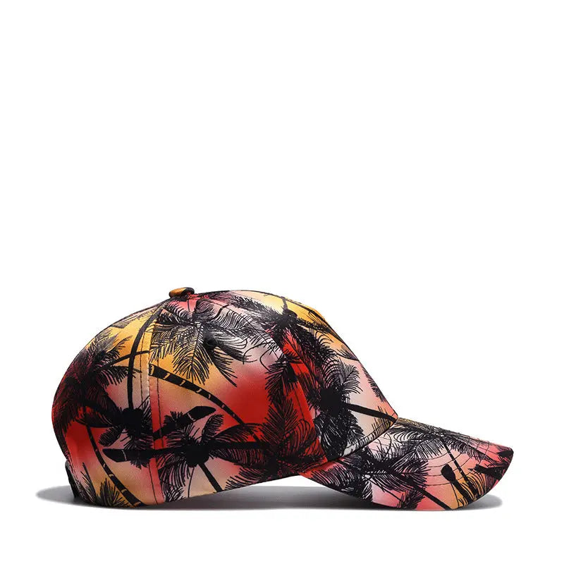 Printed Coconut Pattern Curved Cap - WAlMYe #