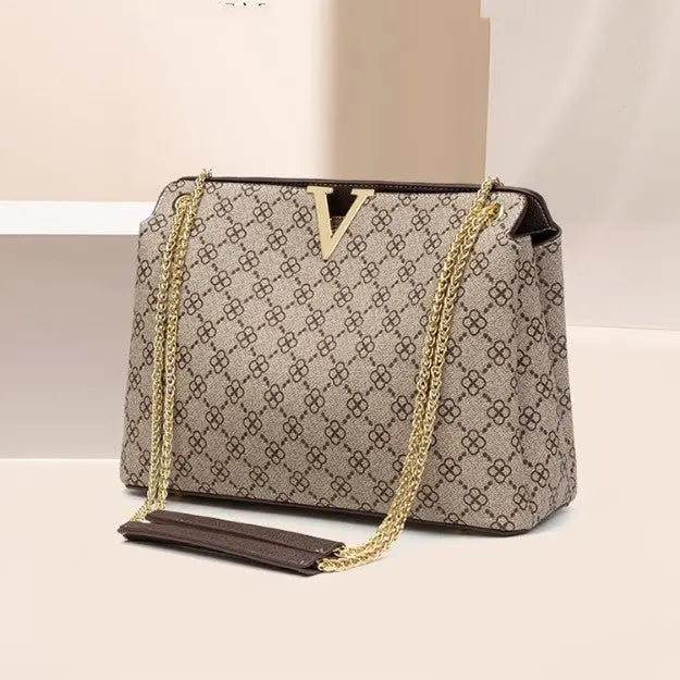 Printed Underarm One Shoulder Cross-body Chain Handbag Female - WAlMYe #