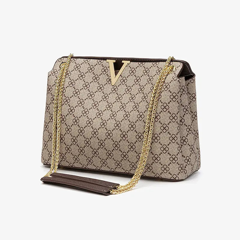 Printed Underarm One Shoulder Cross-body Chain Handbag Female - WAlMYe #