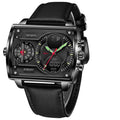 Quartz Electronic Dual Display Multi-function Square - WAlMYe #