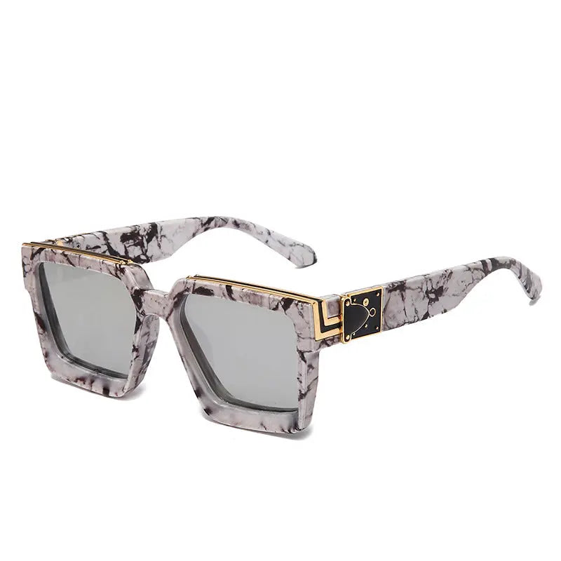 Retro Sunglasses Women Fashion Square Big Frame - WAlMYe #